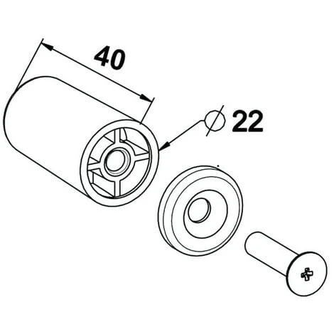 Butées De Volet Roulant Rondes Coloris Blanc 2 Butées De Volet Roulant Rondes Coloris Blanc – Image 2