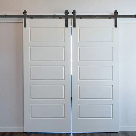 Lot De Ferrures De Porte Coulissantes 366 Cm - Système De Porte Coulissante - Rail De Roulement - Rail De Suspension Complet NAIZY 5 Lot De Ferrures De Porte Coulissantes 366 Cm - Système De Porte Coulissante - Rail De Roulement - Rail De Suspension Complet NAIZY – Image 5