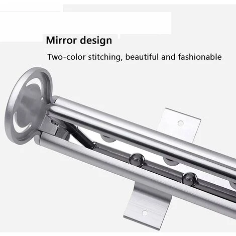 Heavy Duty Porte-vêtements Extractible Porte Pantalon Cintre Coulissant,penderie Telescopique,Rail De Suspension Pour Armoire à Vêtements,T-Audace 3 Heavy Duty Porte-vêtements Extractible Porte Pantalon Cintre Coulissant,penderie Telescopique,Rail De Suspension Pour Armoire à Vêtements,T-Audace – Image 3
