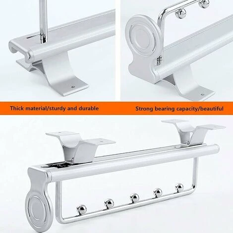 Heavy Duty Porte-vêtements Extractible Porte Pantalon Cintre Coulissant,penderie Telescopique,Rail De Suspension Pour Armoire à Vêtements,T-Audace 4 Heavy Duty Porte-vêtements Extractible Porte Pantalon Cintre Coulissant,penderie Telescopique,Rail De Suspension Pour Armoire à Vêtements,T-Audace – Image 4