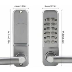 Serrure à Code Mécanique étanche, Combinaison De Code à 1 à 11 Chiffres Mot De Passe De Sécurité Serrure Codée Serrure De Porte à Combinaison Mécanique Sans Clé Pour Porte De Bureau En Bois -Promos Matériel Boutique 99660729 4