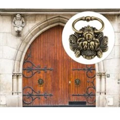 Heurtoir De Porte D'entrée De Remplacement De Tête De Tigre De Conception En Bronze Antique -Promos Matériel Boutique 99979964 5